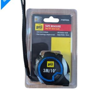 PTI Auto Lock Tape Measure 3m
