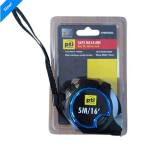 PTI Auto Lock Tape Measure 5m