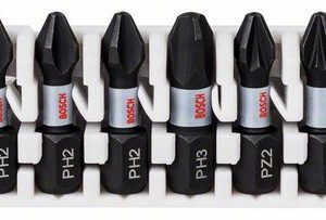 Bosch Impact Control Bit-Set PZ3x1, PZ2x2, PH3x1, PH2x3 & PH1x1 25mm (8pcs)