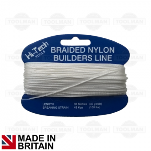 Hi-Tech 36m Braided Nylon Line On Card
