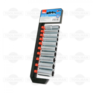 Hilka ProCraft 10 Pce Deep Hex Socket Set - 3/8"D