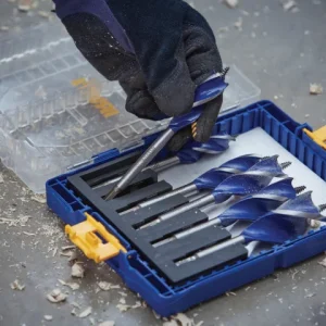 Irwin 6 Pce Blue Groove 6x Wood Boring Bit Set