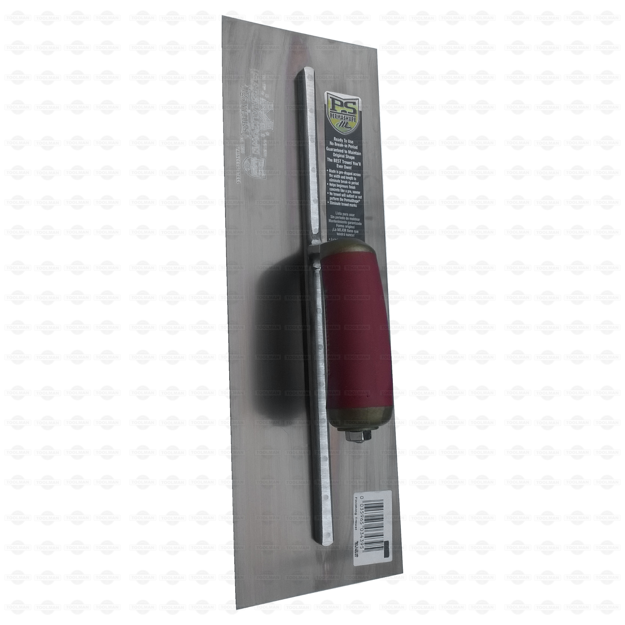 Marshalltown PermaShape 16inch Golden Stainless Steel Finishing Trowel 2
