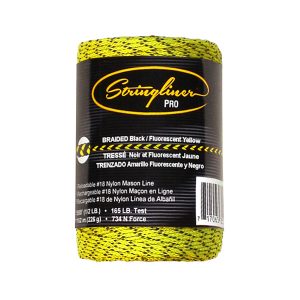 Stringliner Bonded Braided line Black And Fluorescent Yellow 152m