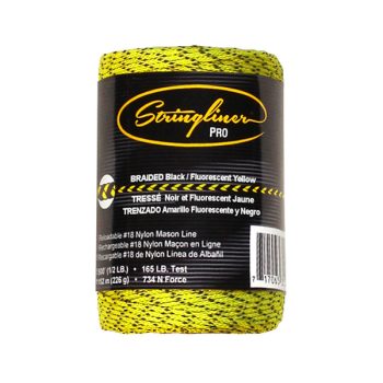 Stringliner Bonded Braided line Black And Fluorescent Yellow 152m ...