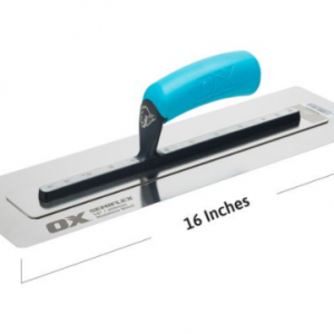 Ox Pro Semi Flex Stainless Steel Trowel (14" OR 16") - 16"