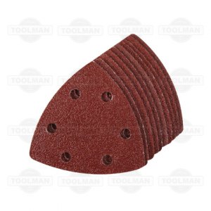 Silverline 10 Pack Punched Triangular Sanding Sheets - 60 Grit