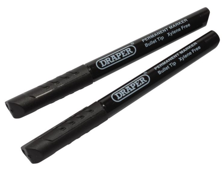 black markers